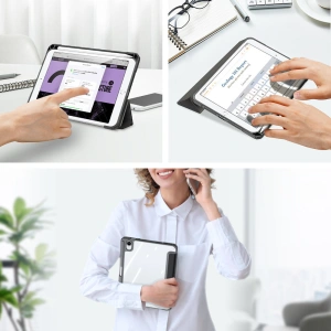 Hurtownia GSM - Dux Ducis Toby tok Apple iPad mini 2021 (6. generációs) / iPad mini 8.3" 2024 7gen ceruzafogó fekete - DDS738 - {ean13} - Hurt