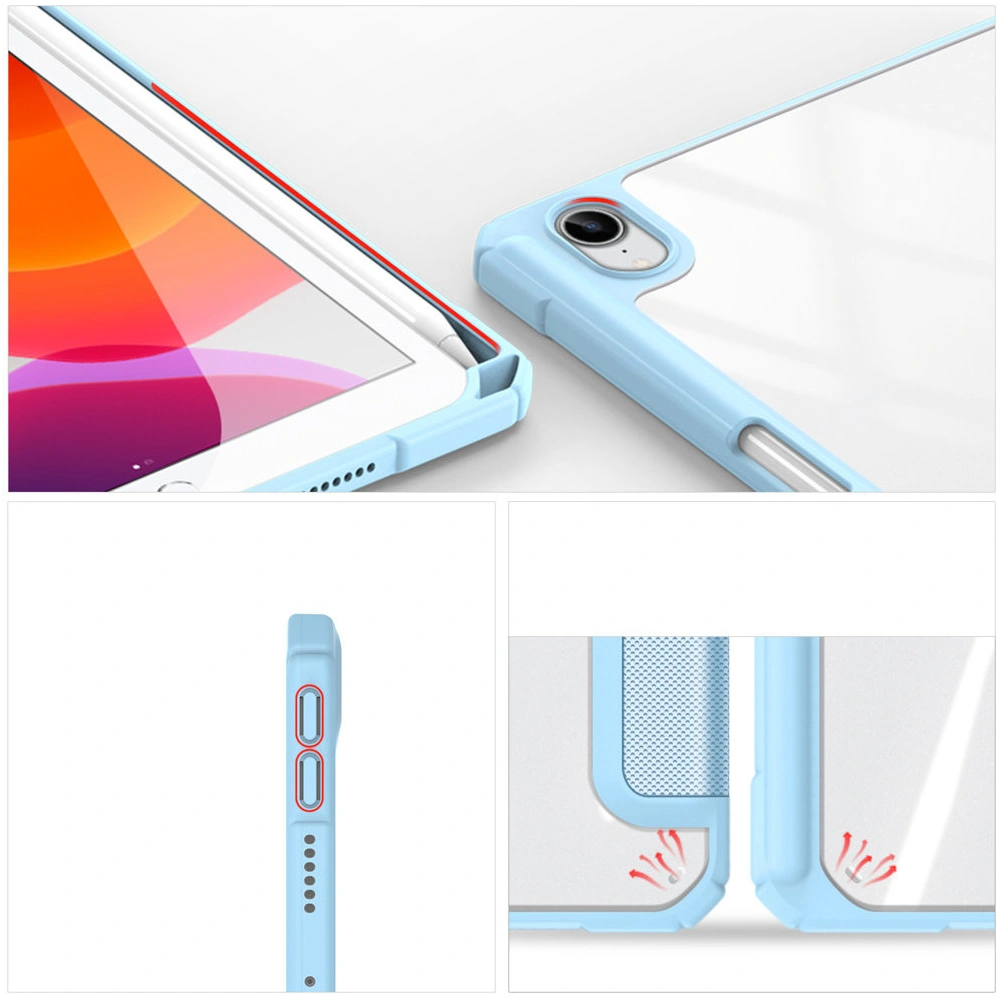 Hurtownia GSM - Dux Ducis Toby tok Apple iPad mini 2021 (6. generációs) / iPad mini 8.3" 2024 7gen ceruza tartó kék - DDS739 - {ean13} - Hurt