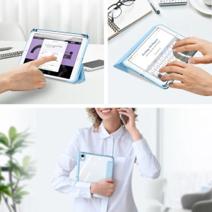 Wholesale Dux Ducis Toby Apple iPad mini 2021 (6. gen) / iPad mini 8.3" 2024 7gen Pencil holder blue - DDS739 - {ean13} - Hurt