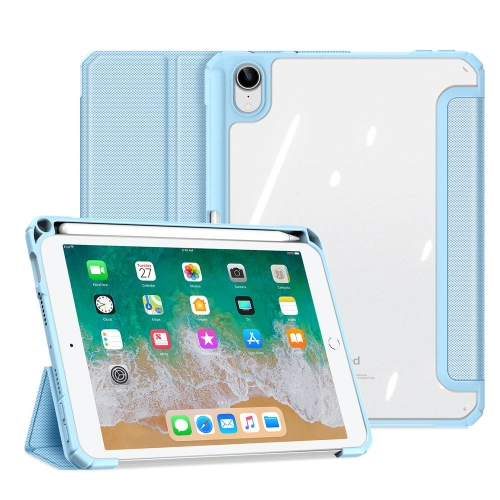 Etui Dux Ducis Toby Apple iPad mini 2021 (6. generacji) / iPad mini 8.3" 2024 (7. generacji) Pencil holder niebieski