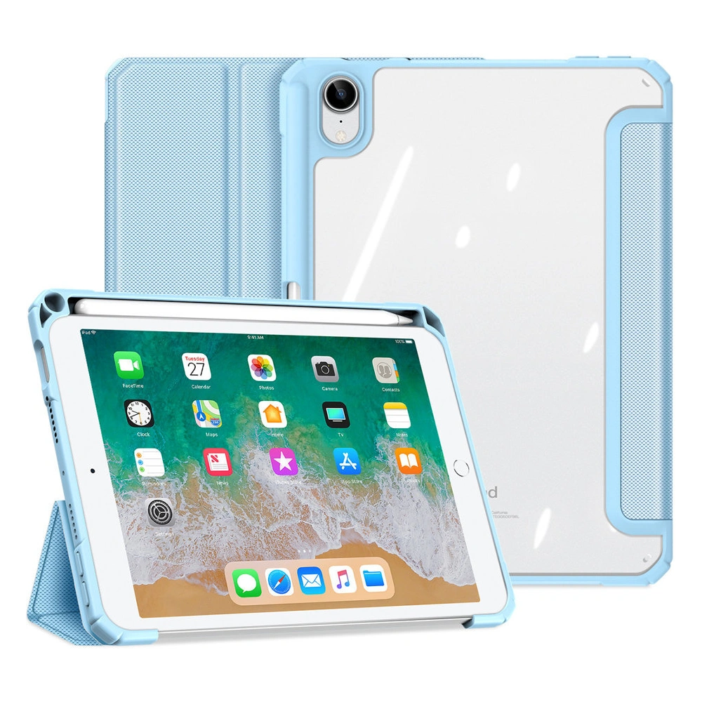 Hurtownia GSM - Dux Ducis Toby tok Apple iPad mini 2021 (6. generációs) / iPad mini 8.3" 2024 7gen ceruza tartó kék - DDS739 - {ean13} - Hurt