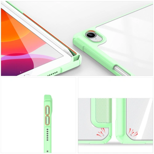 Etui Dux Ducis Toby Apple iPad mini 2021 (6. generacji) / iPad mini 8.3" 2024 (7. generacji) Pencil holder zielony