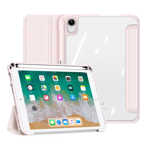 Etui Dux Ducis Toby Apple iPad mini 2021 (6. generacji) / iPad mini 8.3" 2024 (7. generacji) Pencil holder różowy