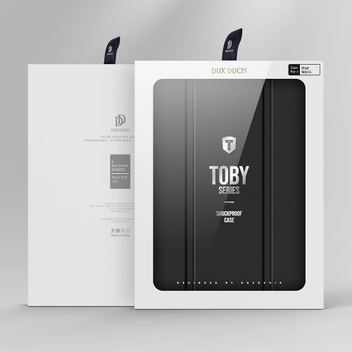 Etui Dux Ducis Toby Apple iPad mini 2021 (6. generacji) / iPad mini 8.3" 2024 (7. generacji) Pencil holder różowy