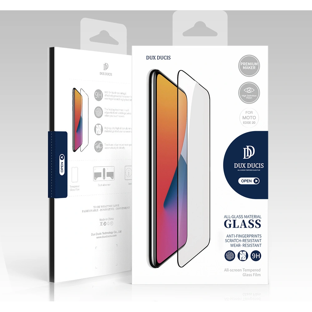 Hurtownia GSM - Szkło hartowane Dux Ducis 9D Tempered Glass Motorola Moto Edge 20 czarny (case friendly) - DDS752 - {ean13} - Hurt