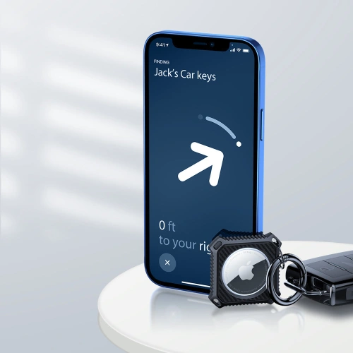 Brelok Dux Ducis Apple AirTag biały/czarny [2 pack]