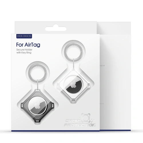 Brelok Dux Ducis Apple AirTag biały/czarny [2 pack]