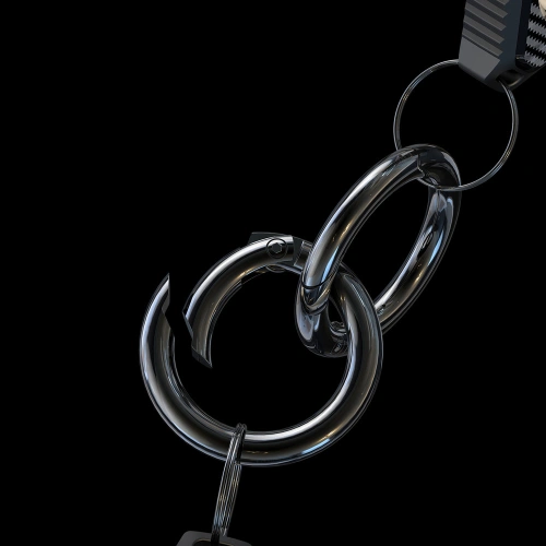 Brelok Dux Ducis Apple AirTag biały/czarny [2 pack]