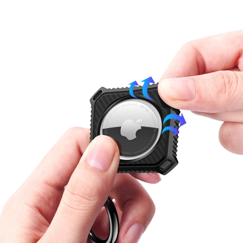 Brelok Dux Ducis Apple AirTag biały/czarny [2 pack]