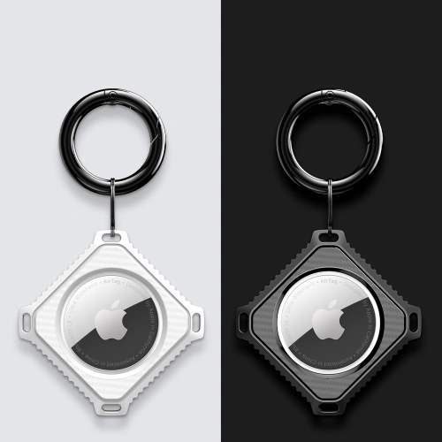 Brelok Dux Ducis Apple AirTag biały/czarny [2 pack]