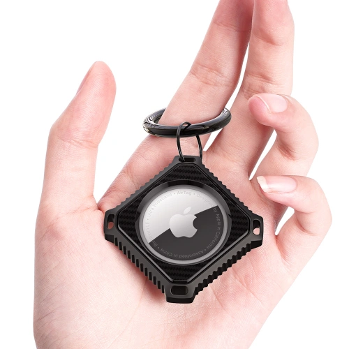 Brelok Dux Ducis Apple AirTag biały/czarny [2 pack]