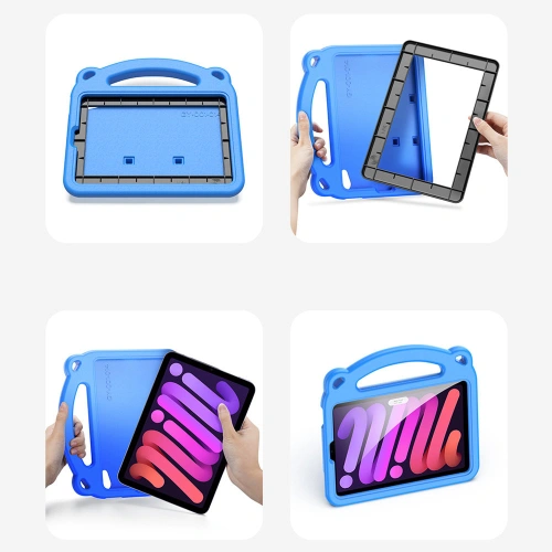Etui Dux Ducis Panda Apple iPad mini 2021 (6. generacji) / iPad mini 8.3" 2024 (7. generacji) niebieski