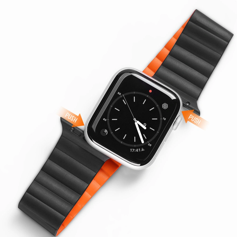 Hurtownia GSM - Pasek Dux Ducis Magnetic Strap Apple Watch 4/5/6/7/8/9/SE/10 40/41/42mm negru-portocaliu (Chain Version) - DDS788 - {ean13} - Hurt