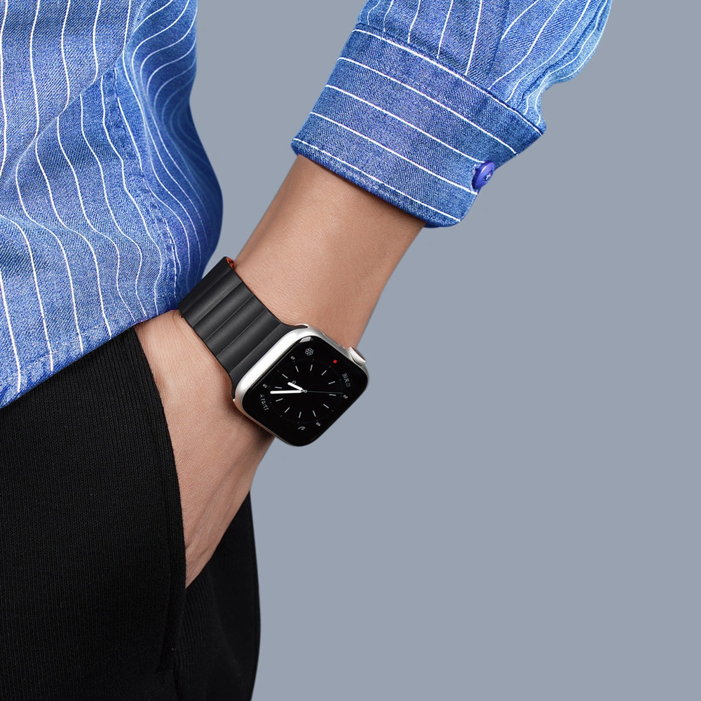 Hurtownia GSM - Pasek Dux Ducis Magnetic Strap Apple Watch 4/5/6/7/8/9/SE/10 40/41/42mm negru-portocaliu (Chain Version) - DDS788 - {ean13} - Hurt