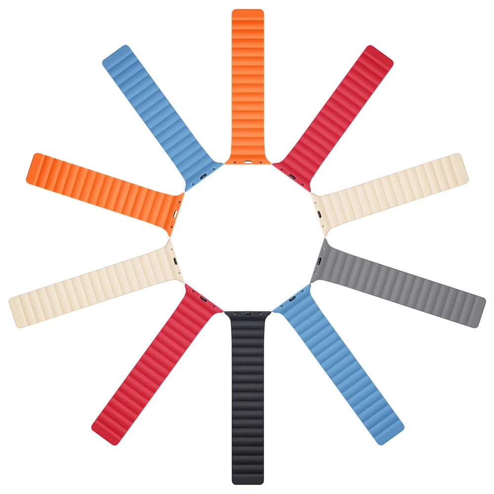 Wholesale Dux Ducis Magnetic Strap for Apple Watch 4/5/6/7/8/9/SE/10 40/41/42mm black-orange (Chain Version) - DDS788 - {ean13} - Hurt