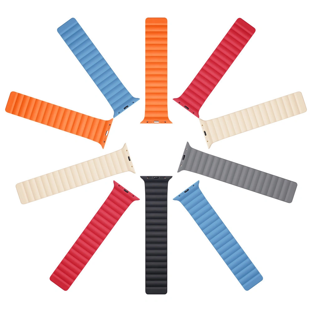 Hurtownia GSM - Pasek Dux Ducis Magnetic Strap Apple Watch 4/5/6/7/8/9/SE/10 40/41/42mm negru-portocaliu (Chain Version) - DDS788 - {ean13} - Hurt