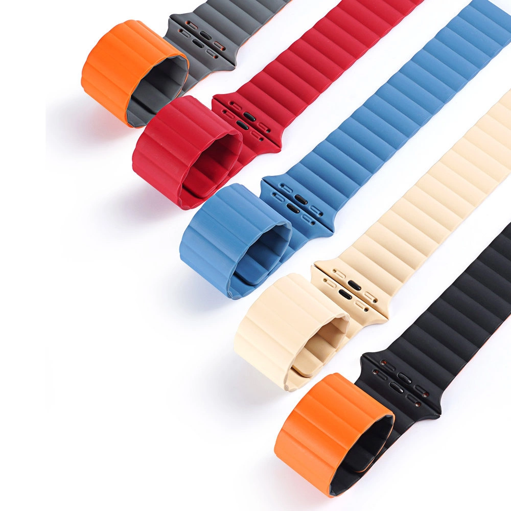 Hurtownia GSM - Pasek Dux Ducis Magnetic Strap Apple Watch 4/5/6/7/8/9/SE/10 40/41/42mm negru-portocaliu (Chain Version) - DDS788 - {ean13} - Hurt