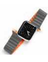 Dux Ducis Magnetic heveder Apple Watch 4/5/6/7/8/9/SE/10 40/41/42mm szürke-narancssárga (Chain Version)
