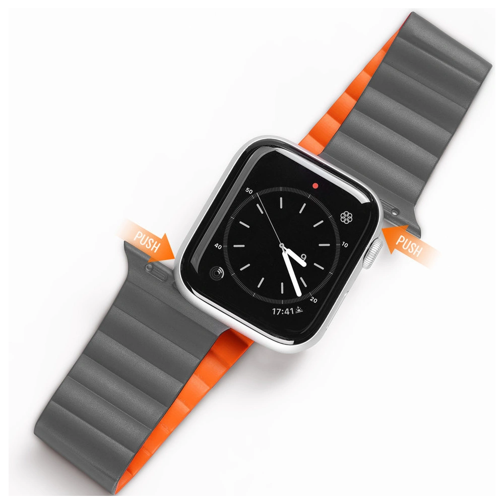 Hurtownia GSM - Dux Ducis Magnetic heveder Apple Watch 4/5/6/7/8/9/SE/10 40/41/42mm szürke-narancssárga (Chain Version) - DDS789 - {ean13} - Hurt