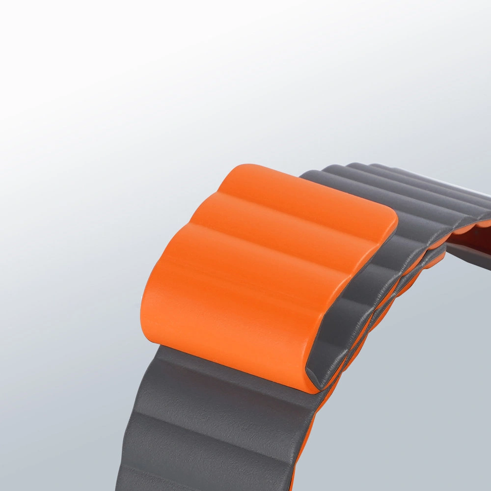 Hurtownia GSM - Dux Ducis Magnetic heveder Apple Watch 4/5/6/7/8/9/SE/10 40/41/42mm szürke-narancssárga (Chain Version) - DDS789 - {ean13} - Hurt