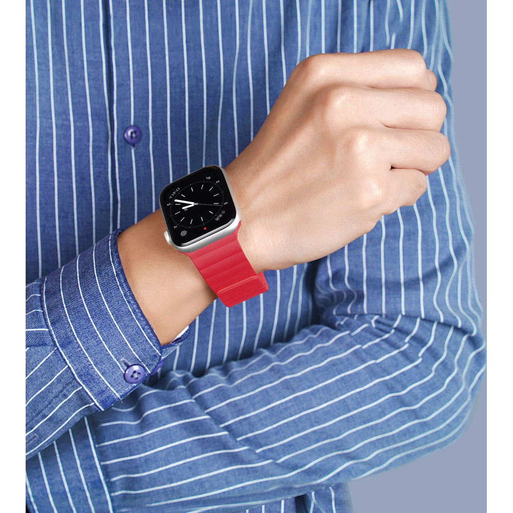 Hurtownia GSM - Dux Ducis Magnetic Strap Apple Watch 4/5/6/7/8/9/SE/10 40/41/42mm rot (Chain Version) - DDS791 - {ean13} - Hurt