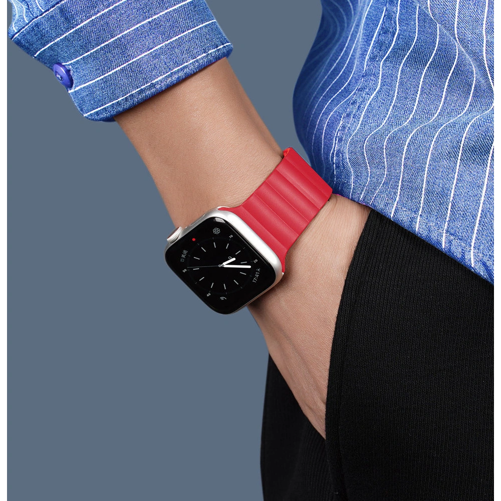 Hurtownia GSM - Dux Ducis Magnetic Strap Apple Watch 4/5/6/7/8/9/SE/10 40/41/42mm rot (Chain Version) - DDS791 - {ean13} - Hurt