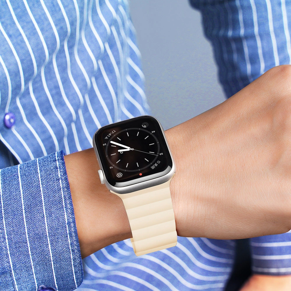 Hurtownia GSM - Pasek Dux Ducis Magnetic Strap Apple Watch 4/5/6/7/8/9/SE/10 40/41/42mm béžový (Chain Version) - DDS792 - {ean13} - Hurt