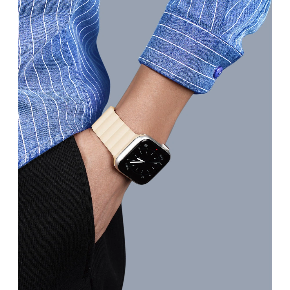 Hurtownia GSM - Pasek Dux Ducis Magnetic Strap Apple Watch 4/5/6/7/8/9/SE/10 40/41/42mm béžový (Chain Version) - DDS792 - {ean13} - Hurt