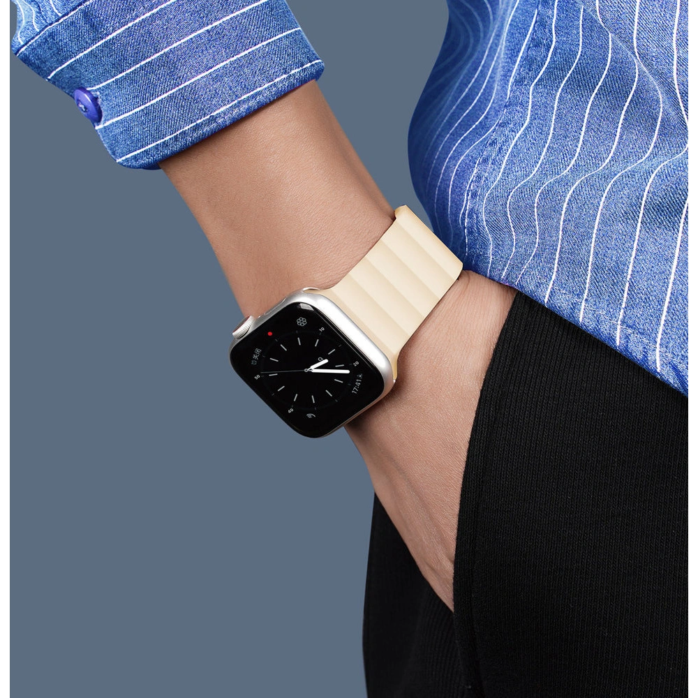 Hurtownia GSM - Pasek Dux Ducis Magnetic Strap Apple Watch 4/5/6/7/8/9/SE/10 40/41/42mm béžový (Chain Version) - DDS792 - {ean13} - Hurt