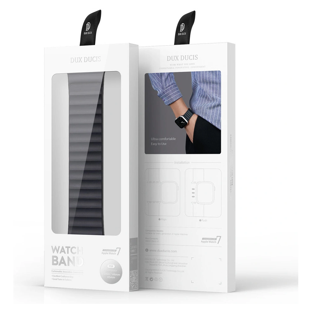 Hurtownia GSM - Dux Ducis Magnetic Pánt Apple Watch 4/5/6/7/SE/8/9/Ultra 44/45/49mm fekete-narancssárga (Lánc Verzió) - DDS793 - {ean13} - Hurt