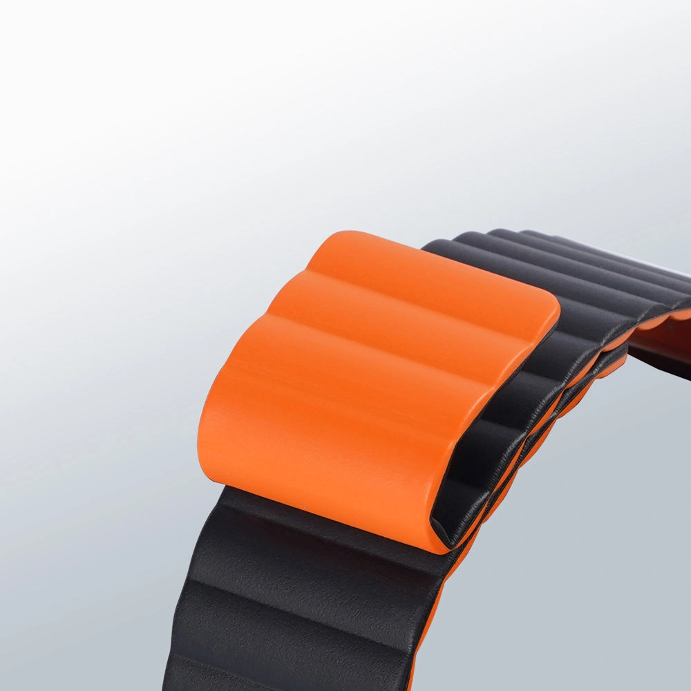 Hurtownia GSM - Pasek Dux Ducis Magnetic Strap Apple Watch 4/5/6/7/SE/8/9/Ultra 44/45/49mm černo-oranžový (Chain Version) - DDS793 - {ean13} - Hurt