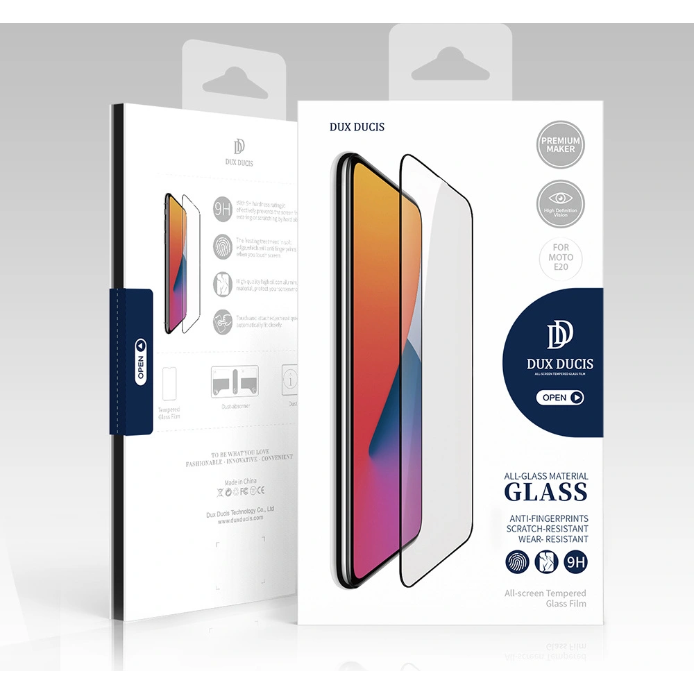 Hurtownia GSM - Sticlă securizată Dux Ducis 10D Tempered Glass Motorola Moto E20 negru (compatibil cu carcasa) - DDS801 - {ean13} - Hurt