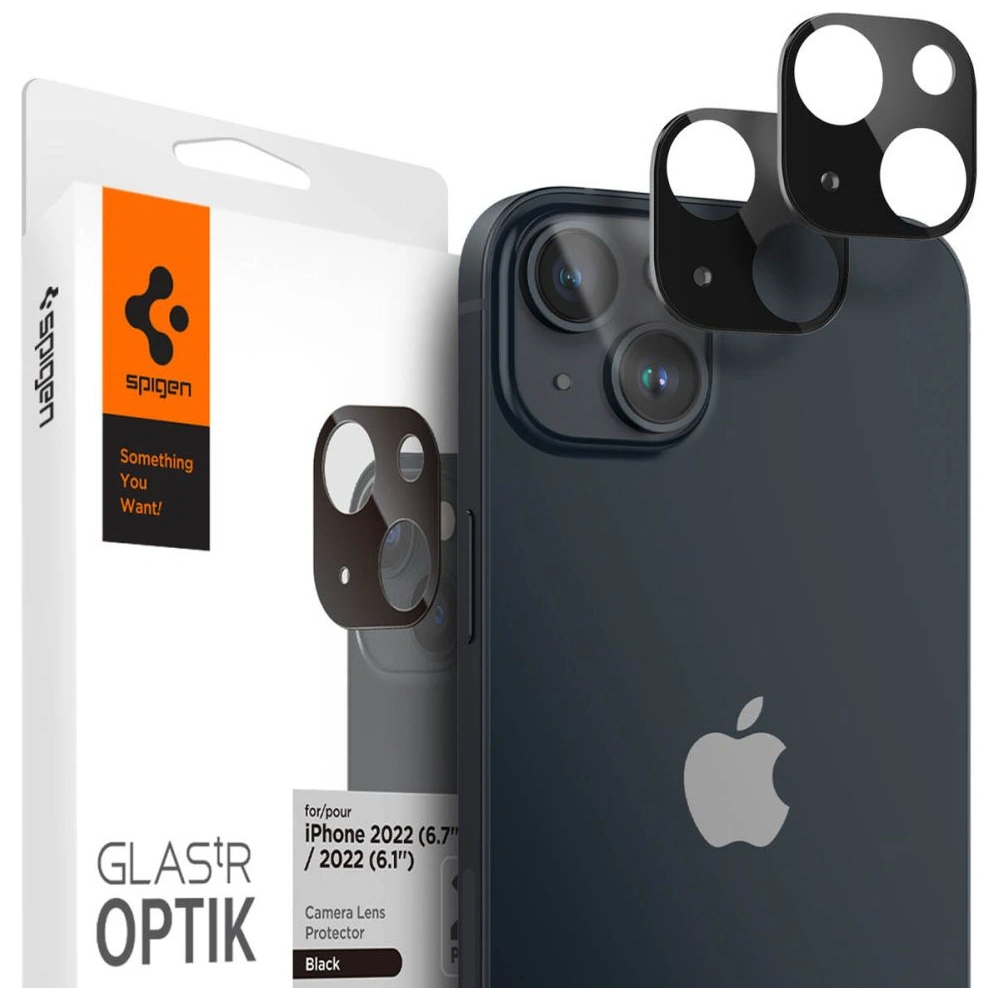 Wholesale Spigen Optik.tr Camera Protector Apple iPhone 14/14 Plus Black [2 PACK] - SPN2543 - {ean13} - Hurt