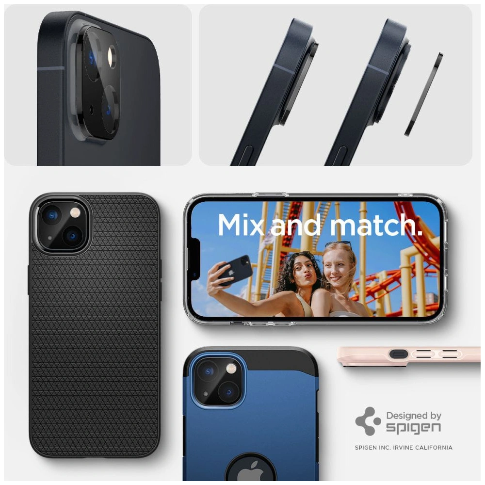 Wholesale Spigen Optik.tr Camera Protector Apple iPhone 14/14 Plus Black [2 PACK] - SPN2543 - {ean13} - Hurt
