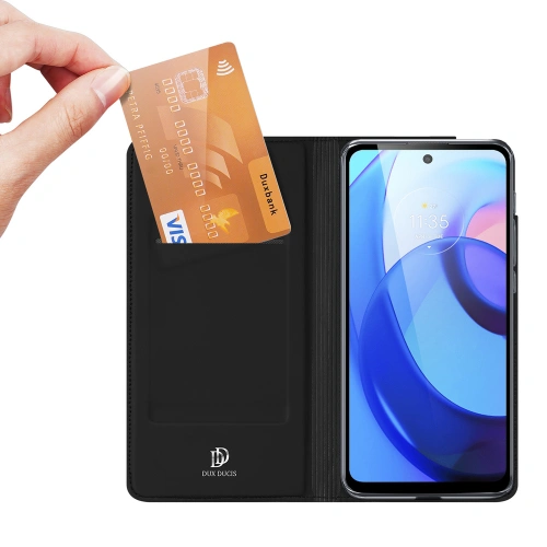 Etui Dux Ducis Skin Pro Motorola Moto E40/E30/E20 czarny