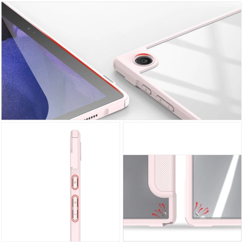 Etui Dux Ducis Toby Samsung Galaxy Tab A8 10.5 stylus holder różowy