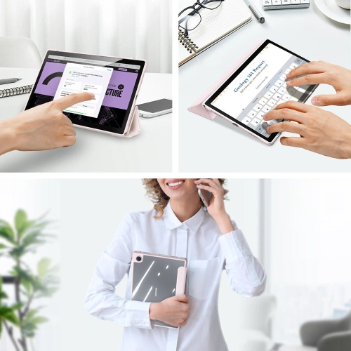 Etui Dux Ducis Toby Samsung Galaxy Tab A8 10.5 stylus holder różowy