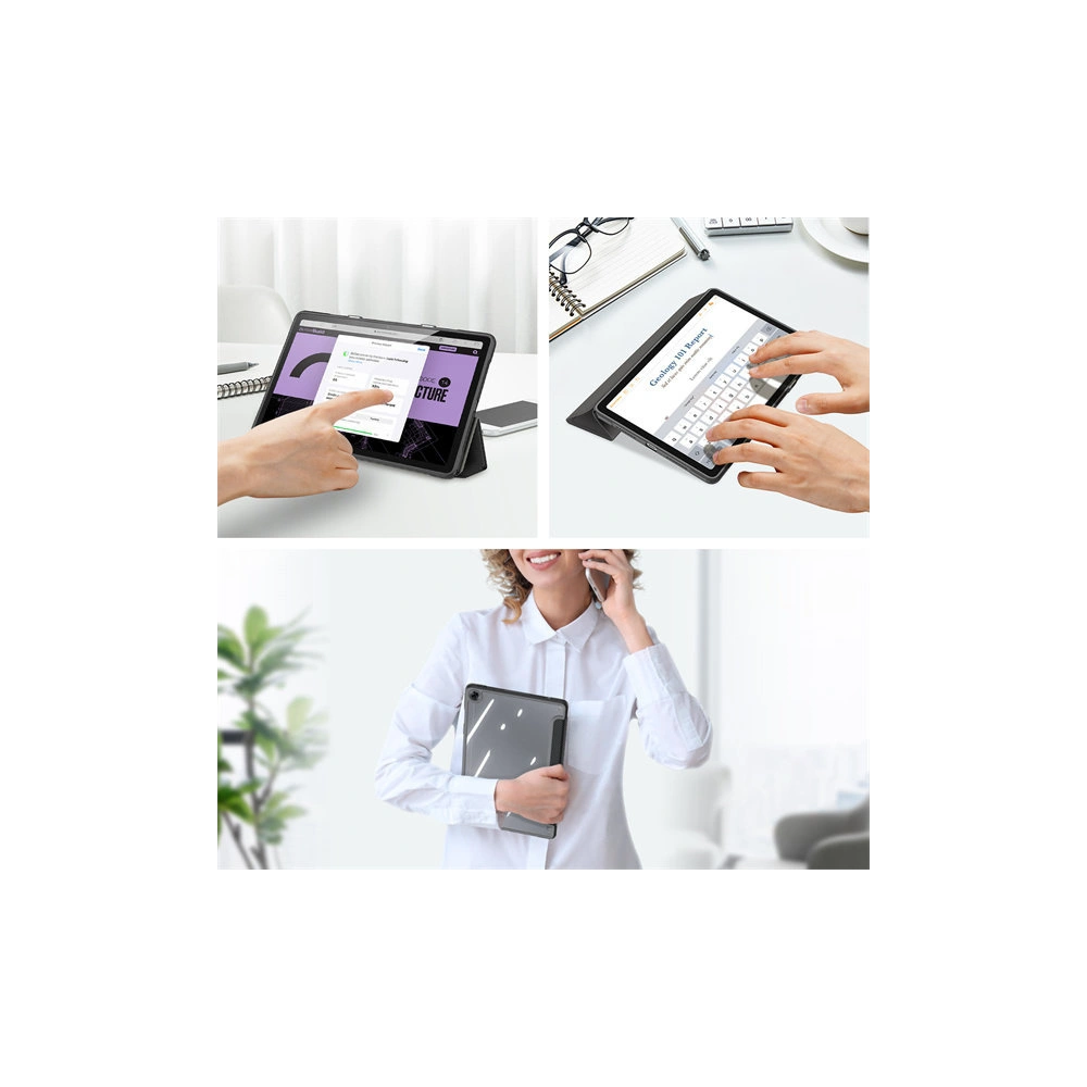 Hurtownia GSM - Etui Dux Ducis Toby pentru Realme Pad 10.4, cu suport pentru stilou, negru - DDS904 - {ean13} - Hurt
