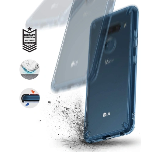 Etui Ringke Fusion LG V40 ThinQ Aqua Blue