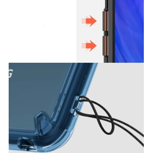 Etui Ringke Fusion LG V40 ThinQ Aqua Blue