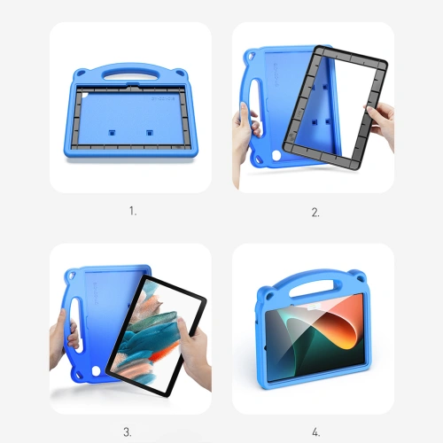 Etui Dux Ducis Panda Samsung Galaxy Tab A8 10.5 niebieski