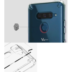 Etui Ringke Fusion LG V40 ThinQ Smoke Black