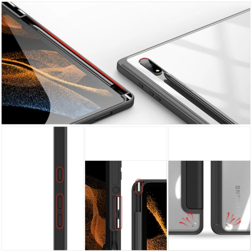 Etui Dux Ducis Toby Samsung Galaxy Tab S8 Ultra stylus holder czarny