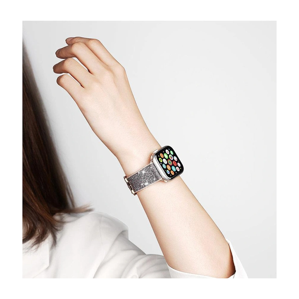 Hurtownia GSM - Pasek Dux Ducis Strap Apple Watch 4/5/6/7/8/9/SE/10 40/41/42mm alb (Versiunea Sparkle) - DDS961 - {ean13} - Hurt