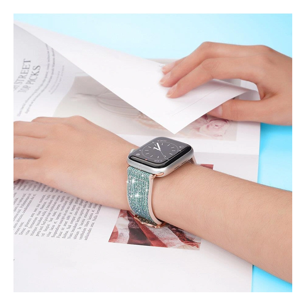 Hurtownia GSM - Pasek Dux Ducis Strap Apple Watch 4/5/6/7/8/9/SE/10 40/41/42mm alb (Versiunea Sparkle) - DDS961 - {ean13} - Hurt