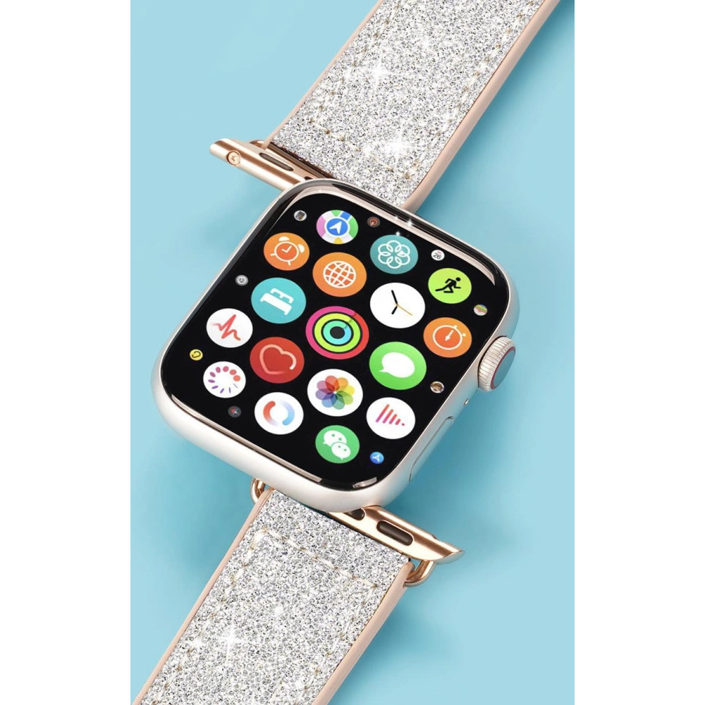 Hurtownia GSM - Pasek Dux Ducis Strap Apple Watch 4/5/6/7/8/9/SE/10 40/41/42mm alb (Versiunea Sparkle) - DDS961 - {ean13} - Hurt
