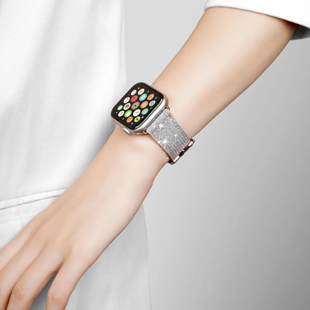 Hurtownia GSM - Pasek Dux Ducis Strap Apple Watch 4/5/6/7/8/9/SE/10 40/41/42mm alb (Versiunea Sparkle) - DDS961 - {ean13} - Hurt