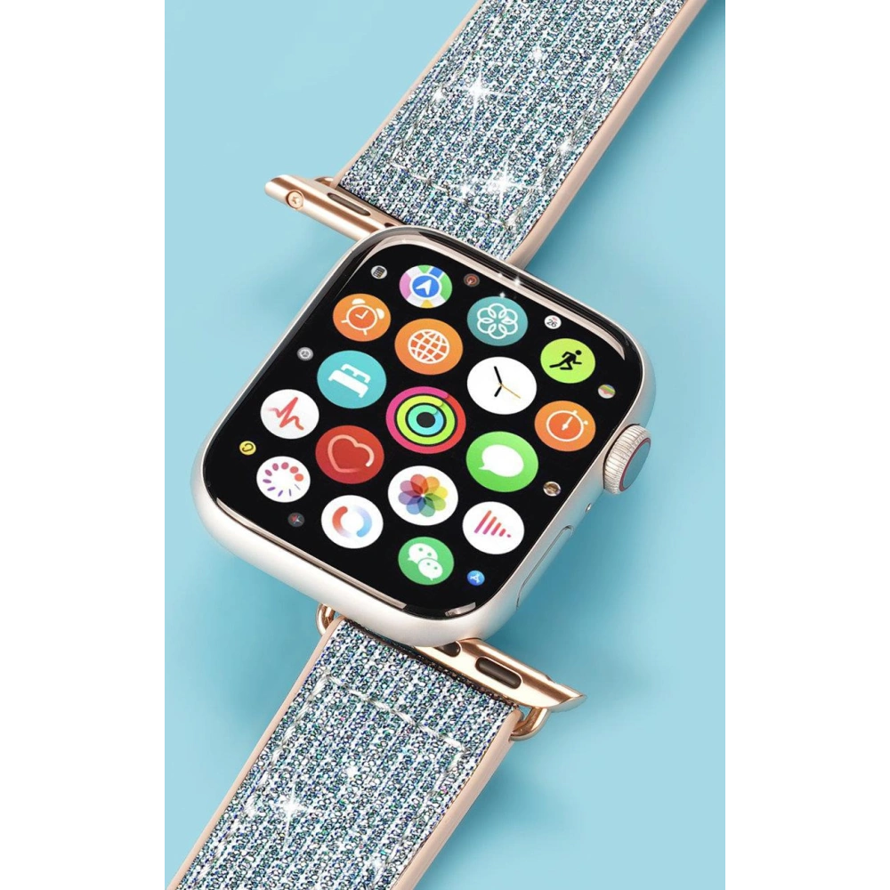 Hurtownia GSM - Dux Ducis Heveder Apple Watch 4/5/6/7/8/9/SE/10 40/41/42mm kék (Sparkle Verzió) - DDS963 - {ean13} - Hurt