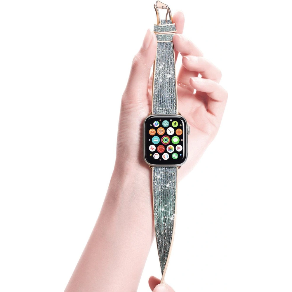 Hurtownia GSM - Dux Ducis Heveder Apple Watch 4/5/6/7/8/9/SE/10 40/41/42mm kék (Sparkle Verzió) - DDS963 - {ean13} - Hurt
