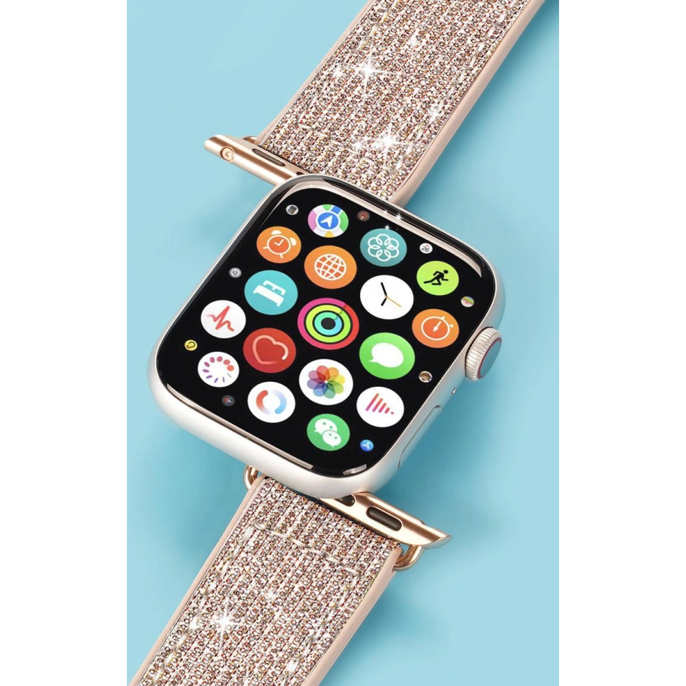 Hurtownia GSM - Dux Ducis heveder Apple Watch 4/5/6/7/8/9/SE/10 40/41/42mm arany (Sparkle verzió) - DDS965 - {ean13} - Hurt